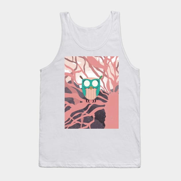 Owl without eyes Tank Top by Tabitatc